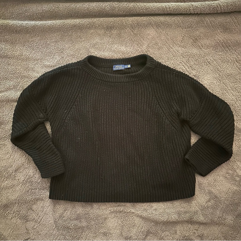 Polo by Ralph Lauren Classic Black Crew Neck Sweater